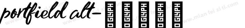portfield alt字体转换